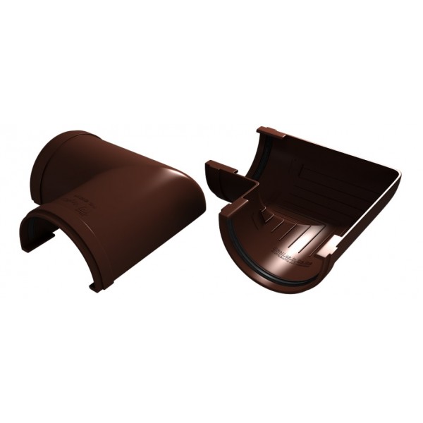 Угол желоба VINILON 90 градусов цвет Кофе (Коричневый) от ООО "А Стиль" Новосибирск