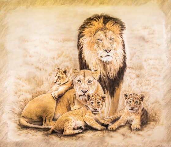 3D Аэрография на стене - Художественная роспись стен от ООО "А Стиль" Новосибирск