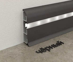 Плинтус с подсветкой Fezard Черный 43*20*2500 мм