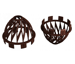 Решетка воронки защитная VINILON цвет Кофе (Коричневый)