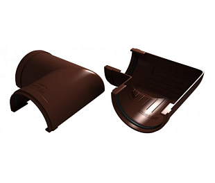 Угол желоба VINILON 90 градусов цвет Кофе (Коричневый)