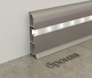Плинтус с подсветкой Fezard Бронза 82*25*2500 мм