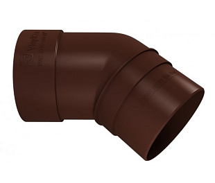 Колено трубы 45 гр. VINILON цвет Кофе (Коричневый)