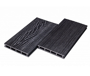 Террасная доска | ДПК | Графит, Черный | 24 мм (Декинг ДПК)